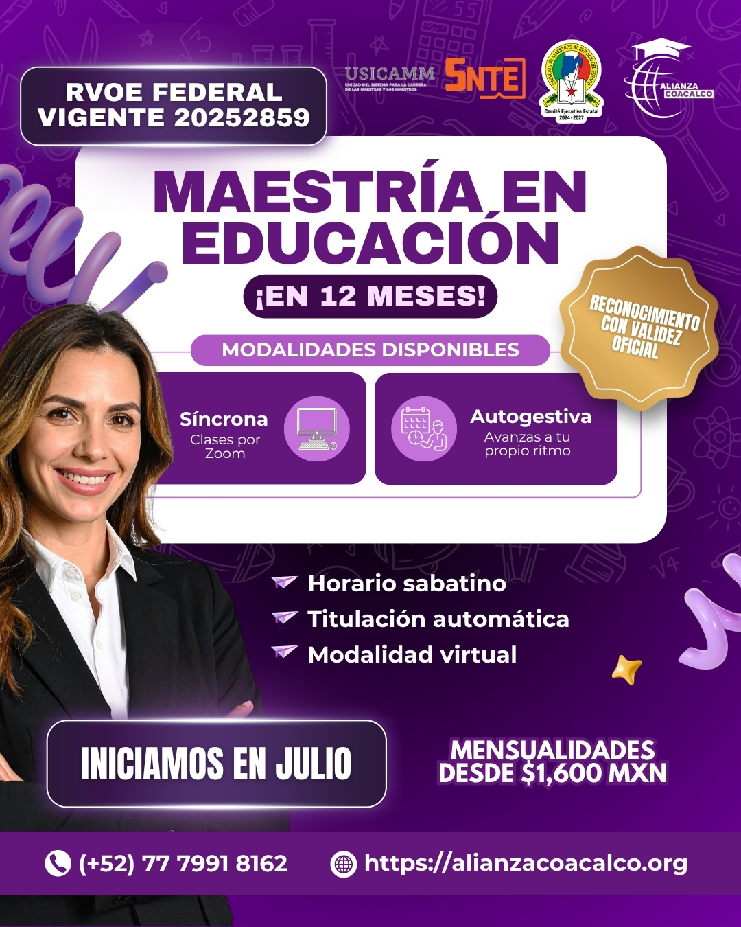 alianza coacalco maestria
